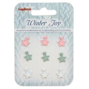 Elementy metalowe Scrap Berry's Winter Joy, 9szt